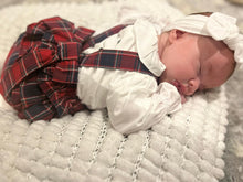 Load image into Gallery viewer, Deolinda Tartan Romper Suit 9mth 12mth &amp; 48mth