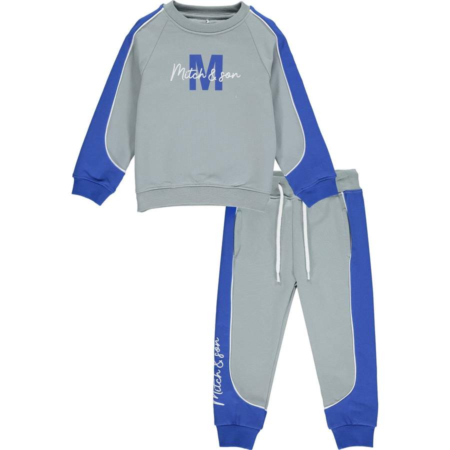 Sleeve Panel Signature Tracksuit - Grey