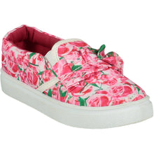 Load image into Gallery viewer, A Dee Chic Garden Ross Pink Frilly Canvas Trainers