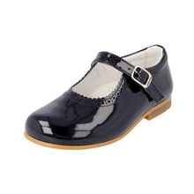 Load image into Gallery viewer, Andanines Girls Navy Mary Janes