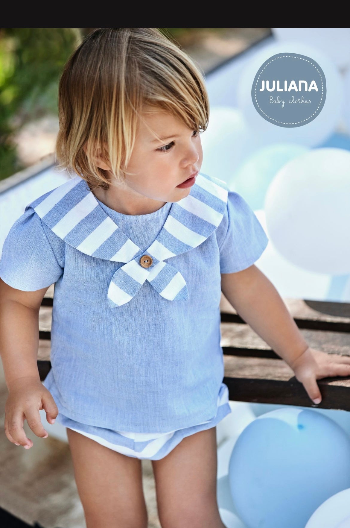 Juliana Boys Sailer Jam Pant Set Bubba Booties