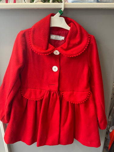 Bebe Chic 5yr Red Coat