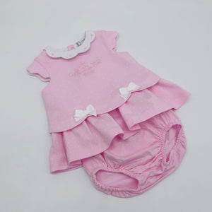 Tutto Piccolo Girls Pink Cotton Set