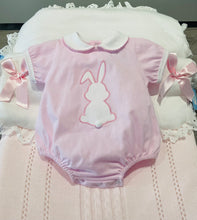 Load image into Gallery viewer, Sardon Girls Pink Bunny Rabbit Romper