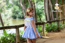 Load image into Gallery viewer, Clearance No Refund or Exchange Abulea Tata Easter Yellow &amp; Blue Skirt Set