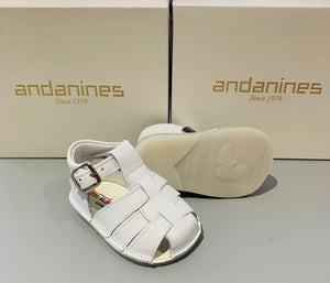 Andanines Baby Boys White Sandals