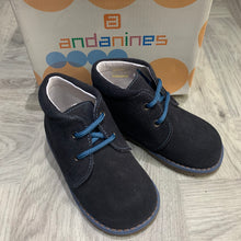 Load image into Gallery viewer, Boys Andanines Desert Boots in Navy (no refunds or exchanges)