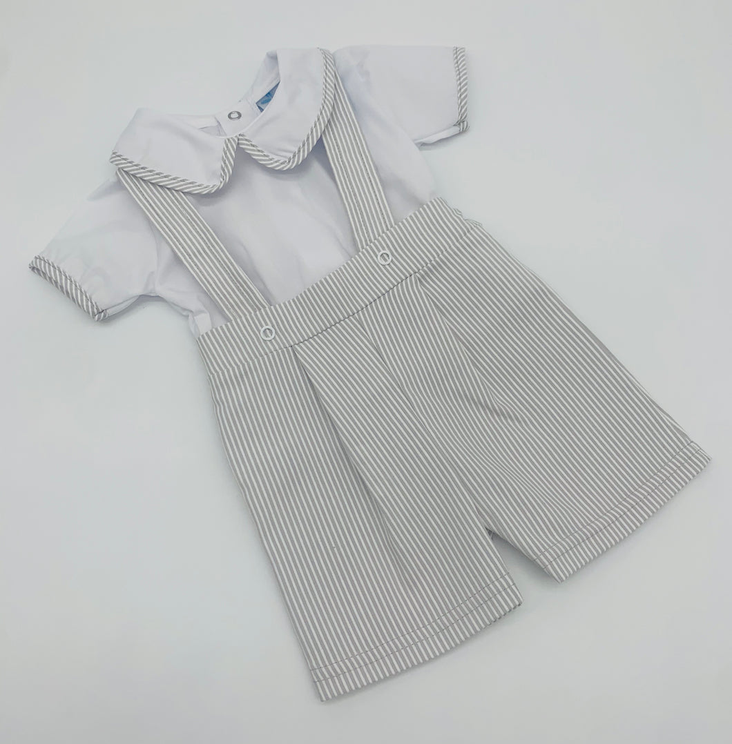 Sardon Boys Grey & White H-Bar Set