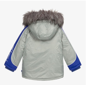 Mitch & Son Grey Padded Hooded Jacket