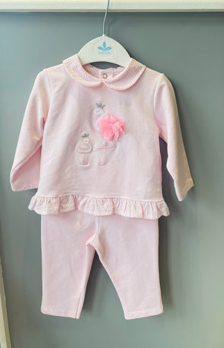 Sarson Girls Cotton Swan Tracksuit