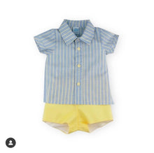 Load image into Gallery viewer, Sardon Boys Yellow &amp; Blue Short Set