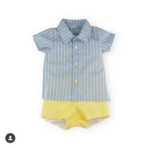 Sardon Boys Yellow & Blue Short Set