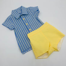 Load image into Gallery viewer, Sardon Boys Yellow &amp; Blue Short Set