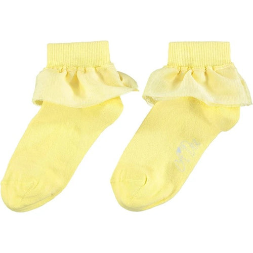 A Dee Spread Your Wings Josie Lemon Cake Tulle Frilly Ankle Socks