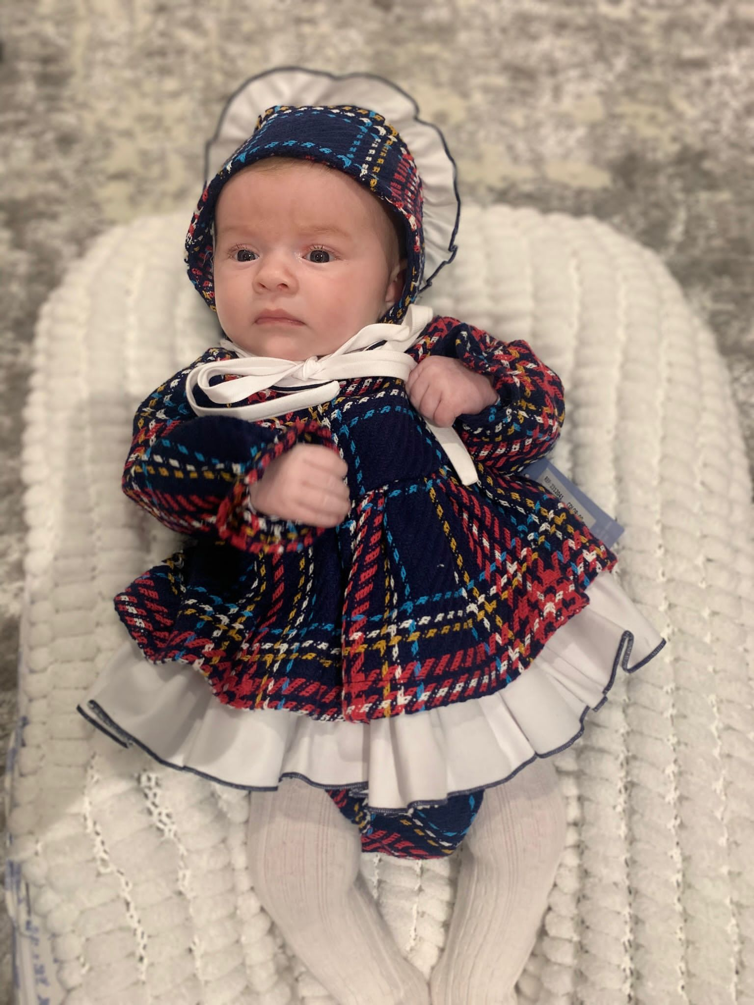 Newborn 2024 tartan dress