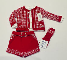 Load image into Gallery viewer, Rahigo Boys 3 Piece Suit -Red-White