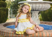 Load image into Gallery viewer, Babine Yellow Open Back Dress &amp; Matching Headband
