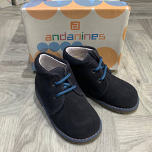 Load image into Gallery viewer, Boys Andanines Desert Boots in Navy (no refunds or exchanges)