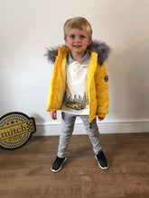 Load image into Gallery viewer, Mitch &amp; Son 2yr Ayden Colour Block Jacket -Mustard