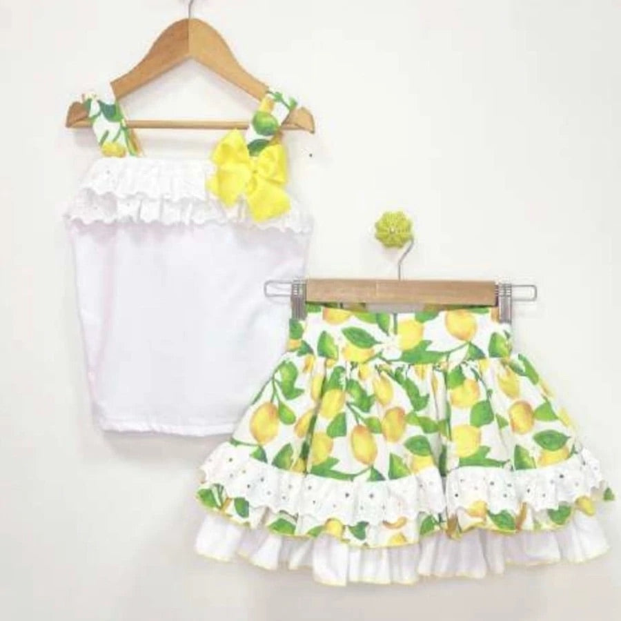 Nini Lemon Skirt Set