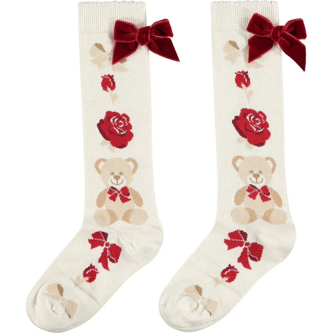 A Dee Crazy For You Molly Teddy Knee High Socks