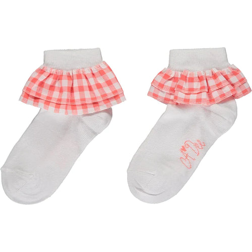 A Dee Yumi Bright White Ankle Socks