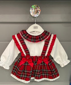 Pex Girls Tartan Pinafore Dress