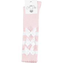 Load image into Gallery viewer, A DEE  Fran Bow Knee High Sock - Pink