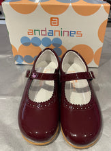 Load image into Gallery viewer, Clearance Andanines Maroon Patent Mary Janes