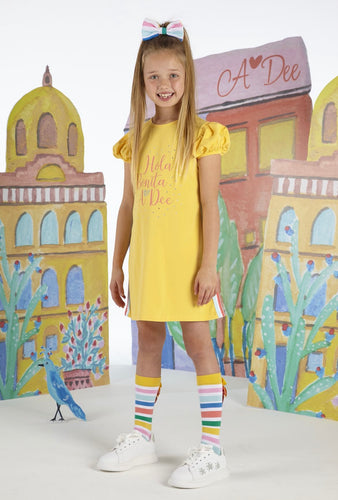 Ulani Sunflower Yellow Jersey Dress