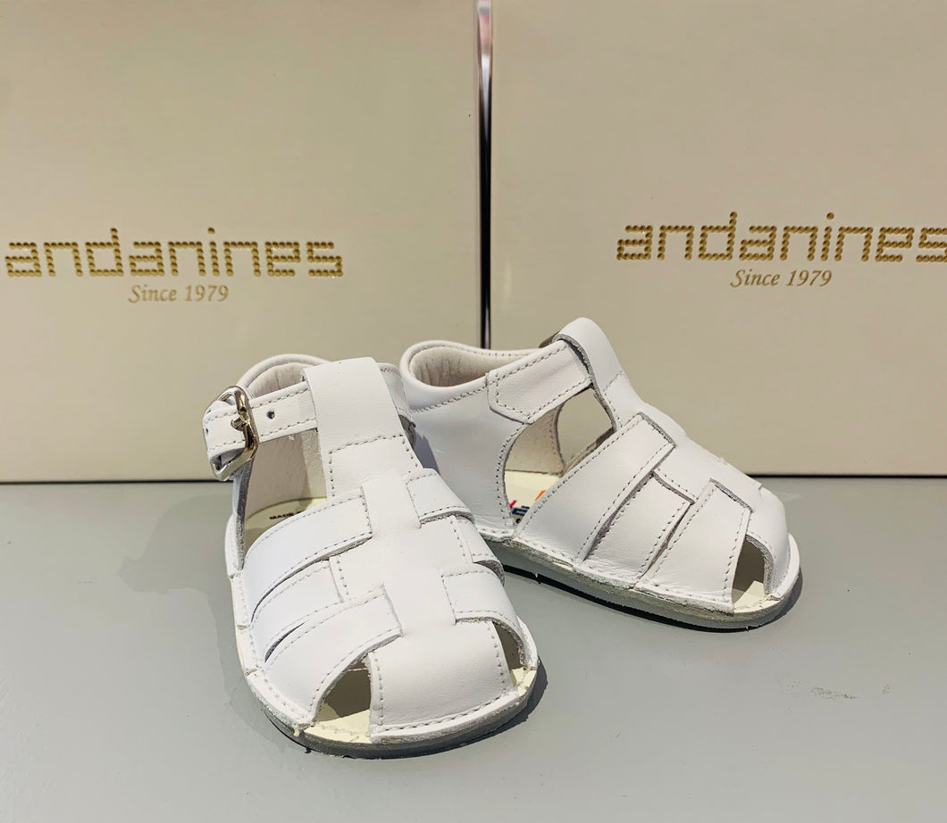 Andanines Baby Boys White Sandals