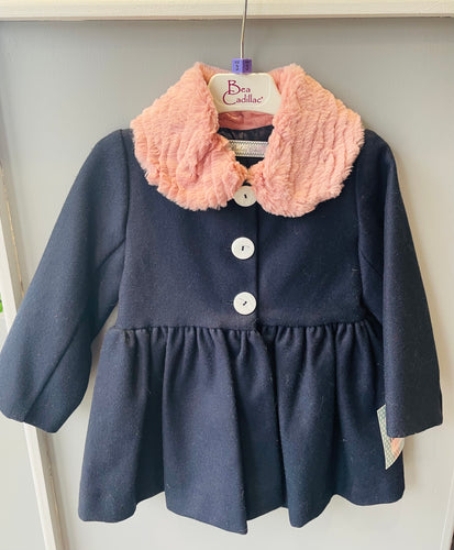 Bebe Chic Navy & Pink Coat