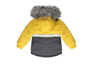 Mitch & Son 2yr Ayden Colour Block Jacket -Mustard