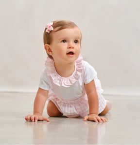 Girls Pink Tutto Romper