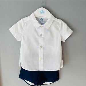 Sarson Boys Navy & White Short Set