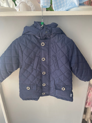 Tutto Picolo Boys Navy Puffer Coat (none Refundable)