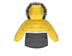 Mitch & Son 2yr Ayden Colour Block Jacket -Mustard