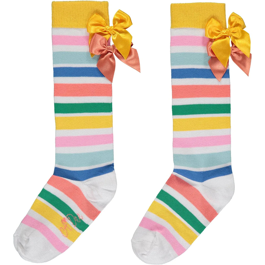 Unova Stripe Knee Socks