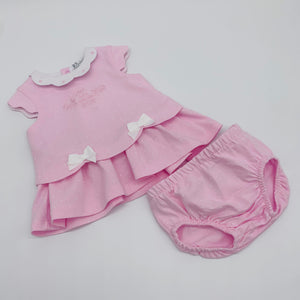 Tutto Piccolo Girls Pink Cotton Set