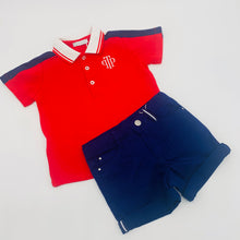 Load image into Gallery viewer, Tutto Piccolo Red &amp; Navy Set