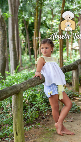 Clearance No Refund or Exchange Abulea Tata Girls Easter Short Set