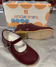 Load image into Gallery viewer, Clearance Andanines Maroon Patent Mary Janes