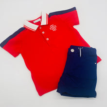 Load image into Gallery viewer, Tutto Piccolo Red &amp; Navy Set