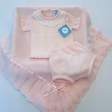 Load image into Gallery viewer, Sarson Girls Pink Knitted Jam Pant Set