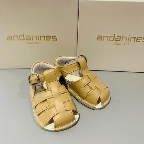 Andanines Baby Boys Camel Sandals