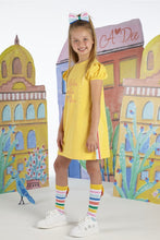 Load image into Gallery viewer, Ulani Sunflower Yellow Jersey Dress