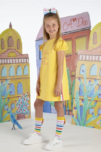 Ulani Sunflower Yellow Jersey Dress