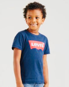 Boys Levis Batwing T Shirt - Navy