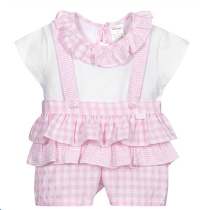 Girls Pink Tutto Romper