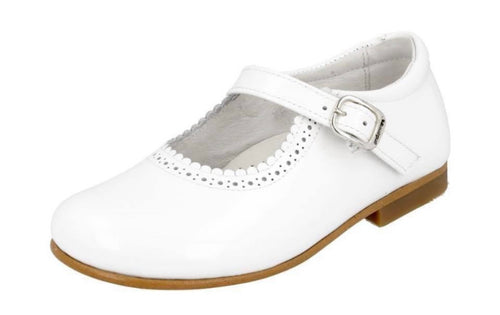 Andanines White Mary Janes